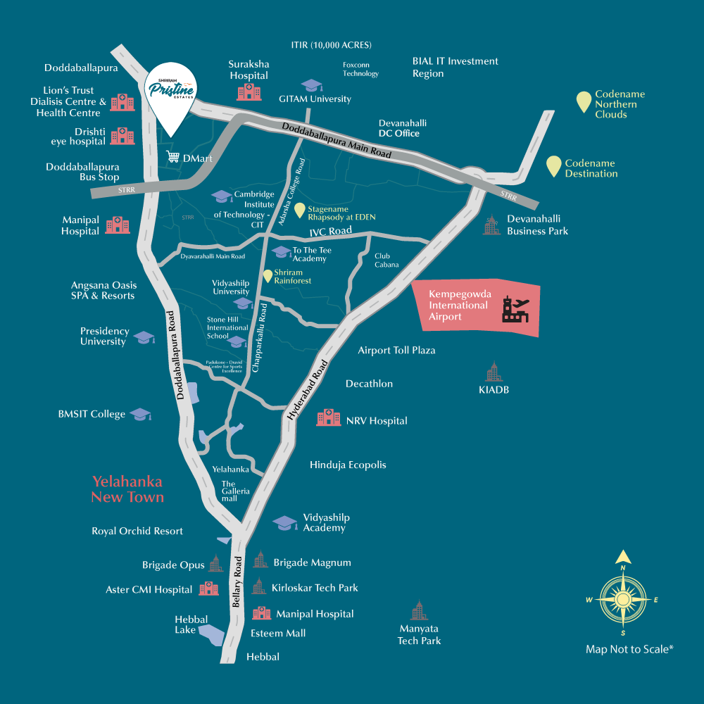 Shriram Pristine Estate Location